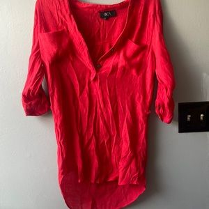 Super soft 3/4 sleeve red shirt